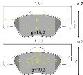 Set Garnituri Frana Disc - daihatsu, ford, mazda, toyota